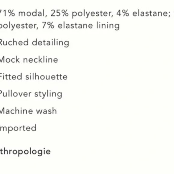 NEW WITH TAGS By Anthropologie Ruched Mock Neck Knit Dress size XL brown - Picture 7 of 7